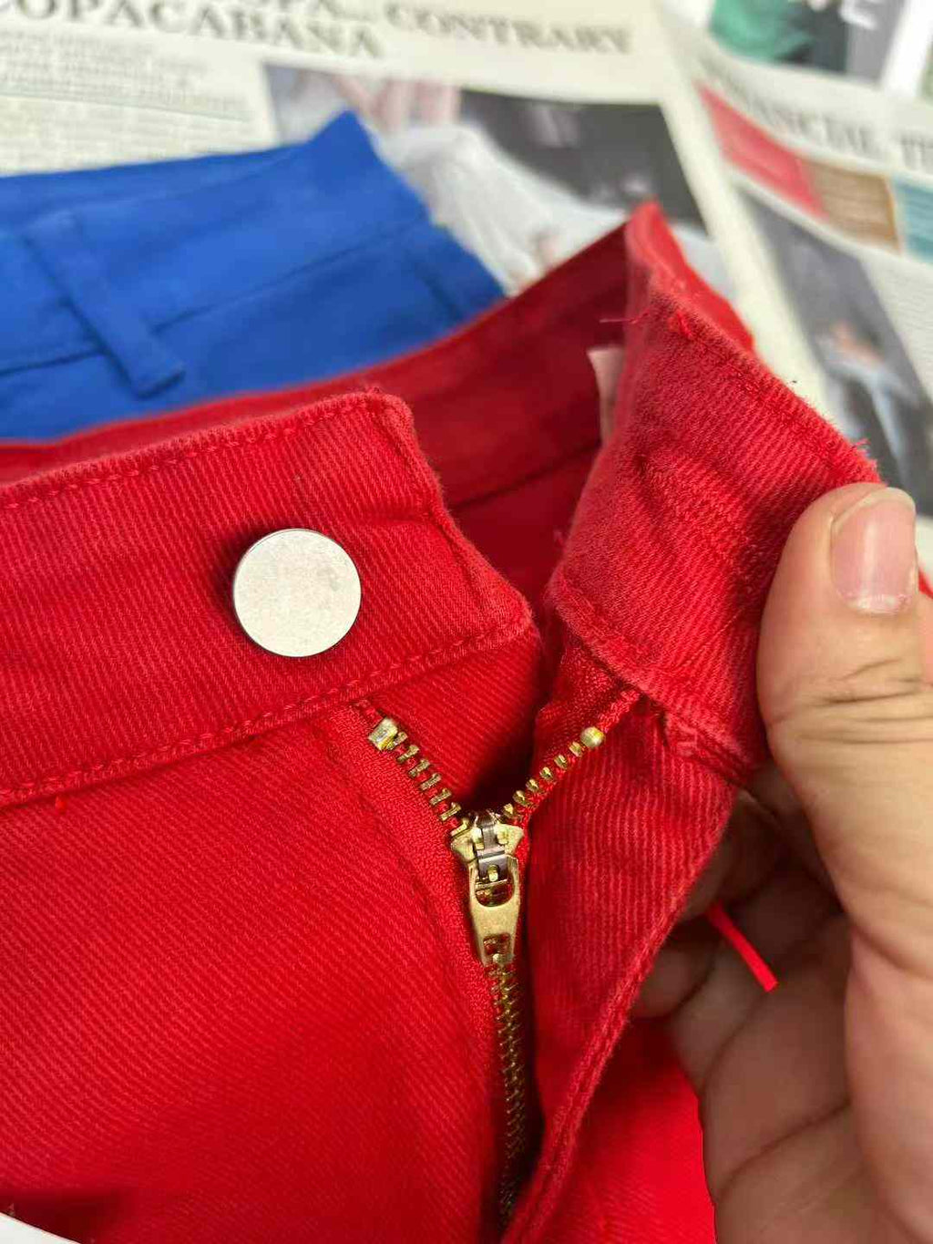 Women's stretch five-pocket pants