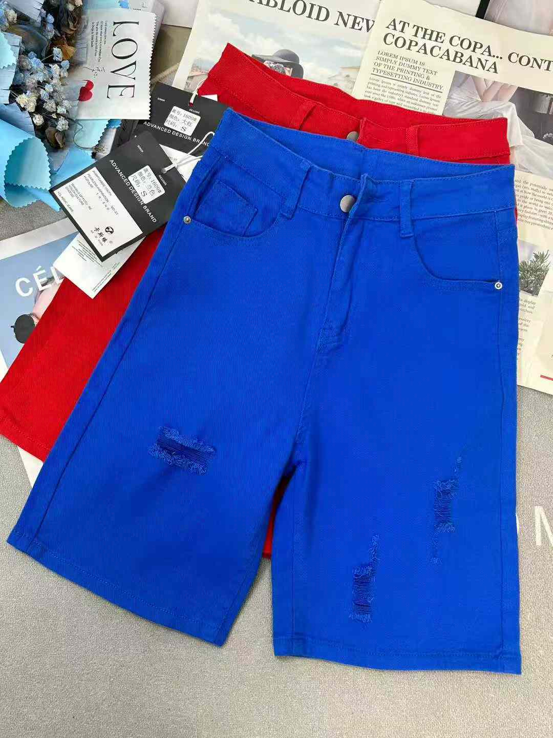 Women's stretch five-pocket pants