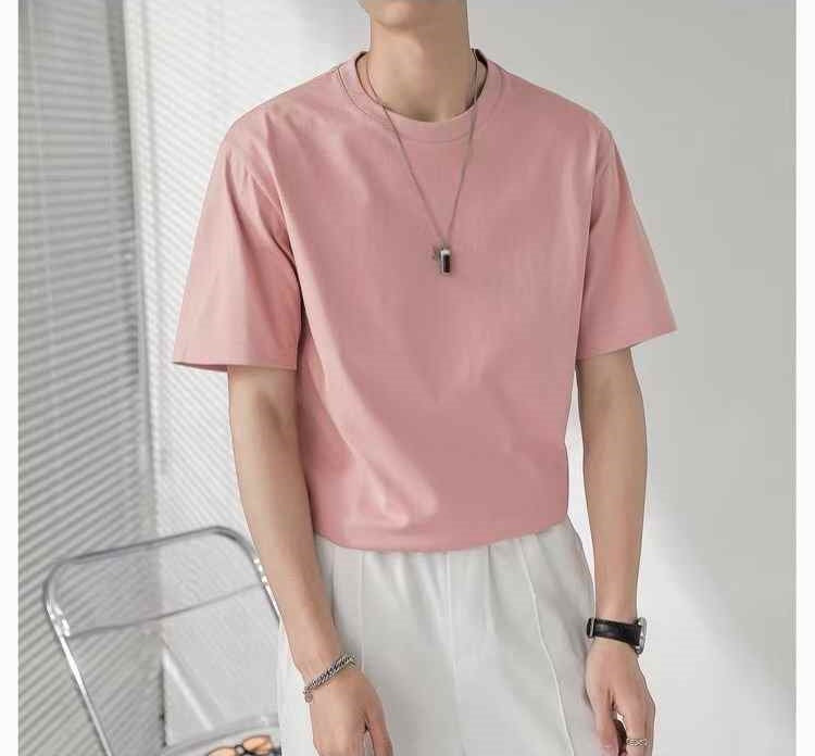Mens pure color T-shirts