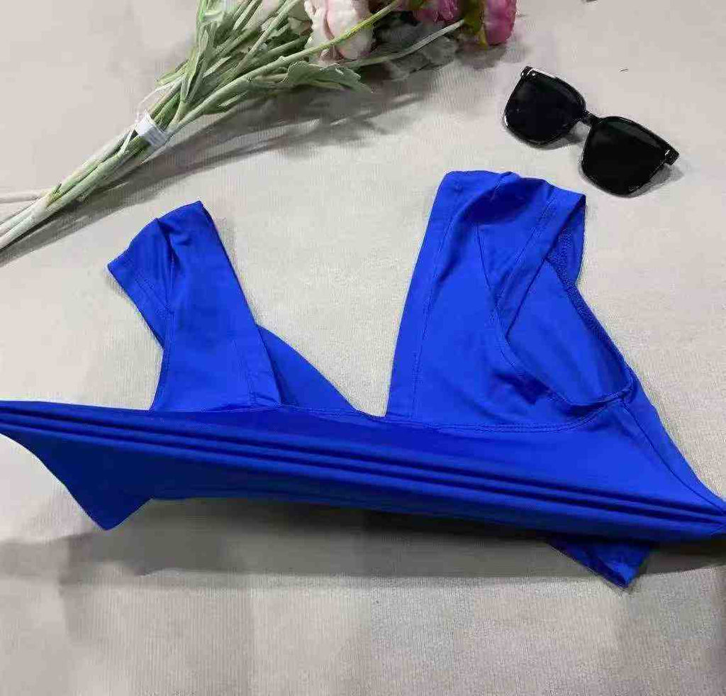 Women's multi-color V-neck vest