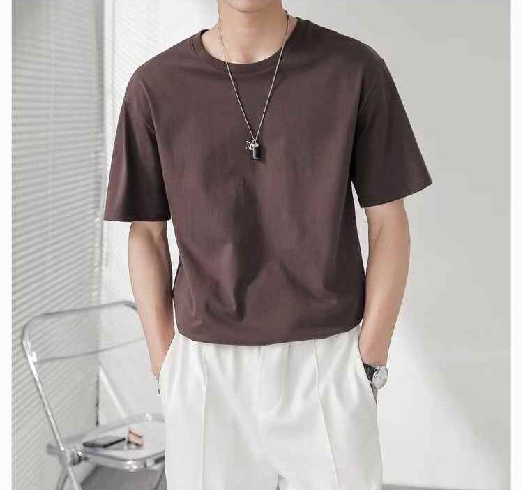 Mens pure color T-shirts