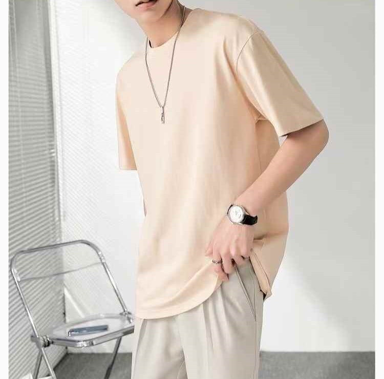 Mens pure color T-shirts