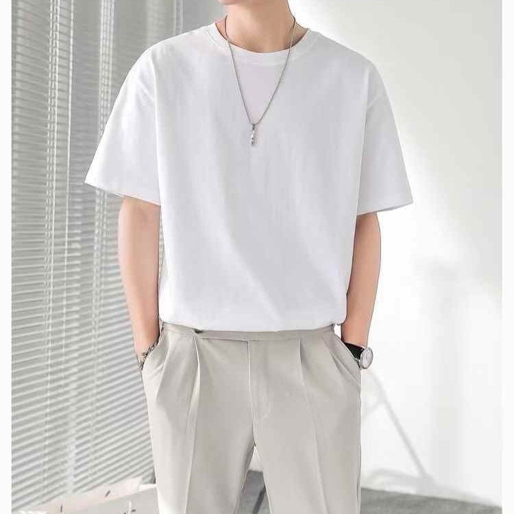 Mens pure color T-shirts