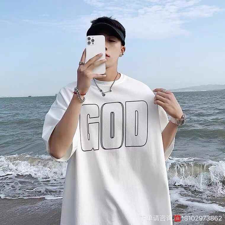 Mens pure cotton fashion T-shirts