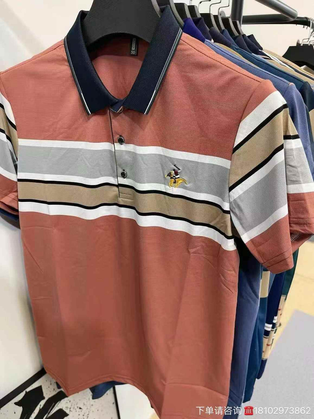 Mens stripes Polo