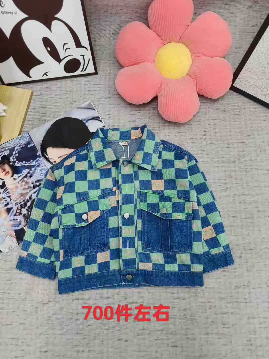 Kid's checkered jacket coat