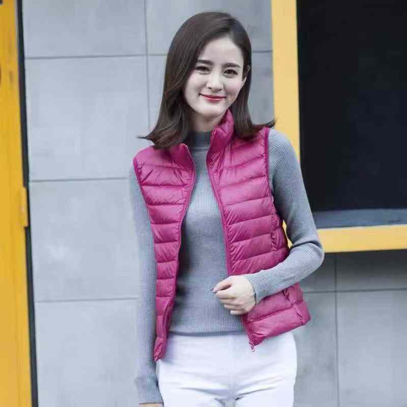 Women's down jacket with fur trim