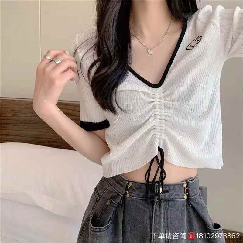 Women drawstring T-shirts