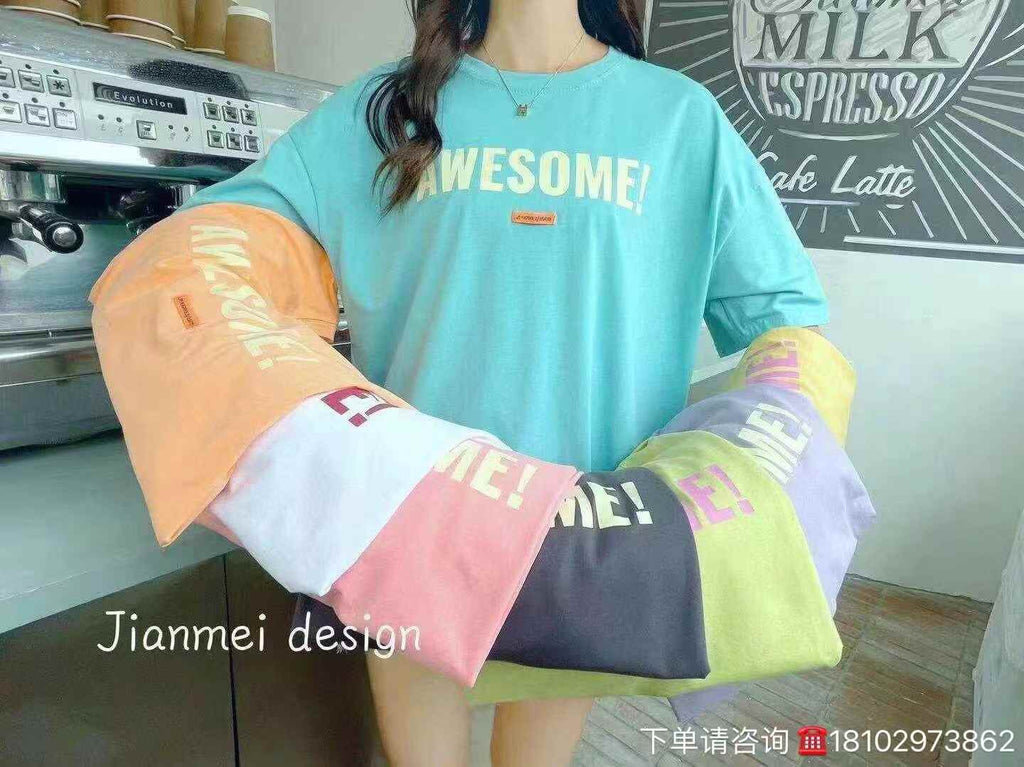 Women colorful T-shirts