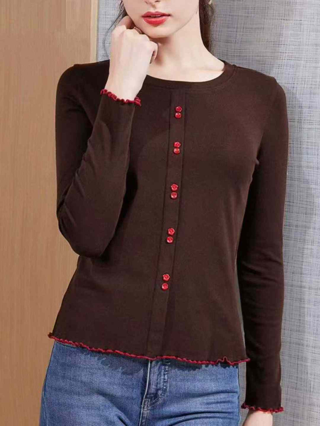 Women's cardigan blouse