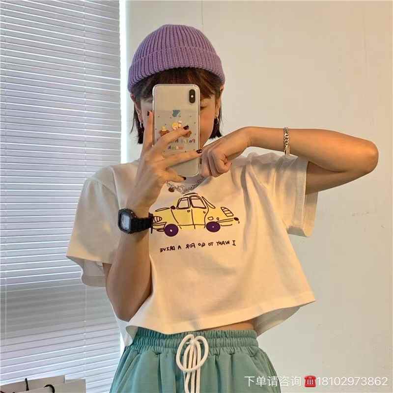 Women crop top t-shirt