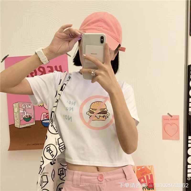 Women crop top t-shirt