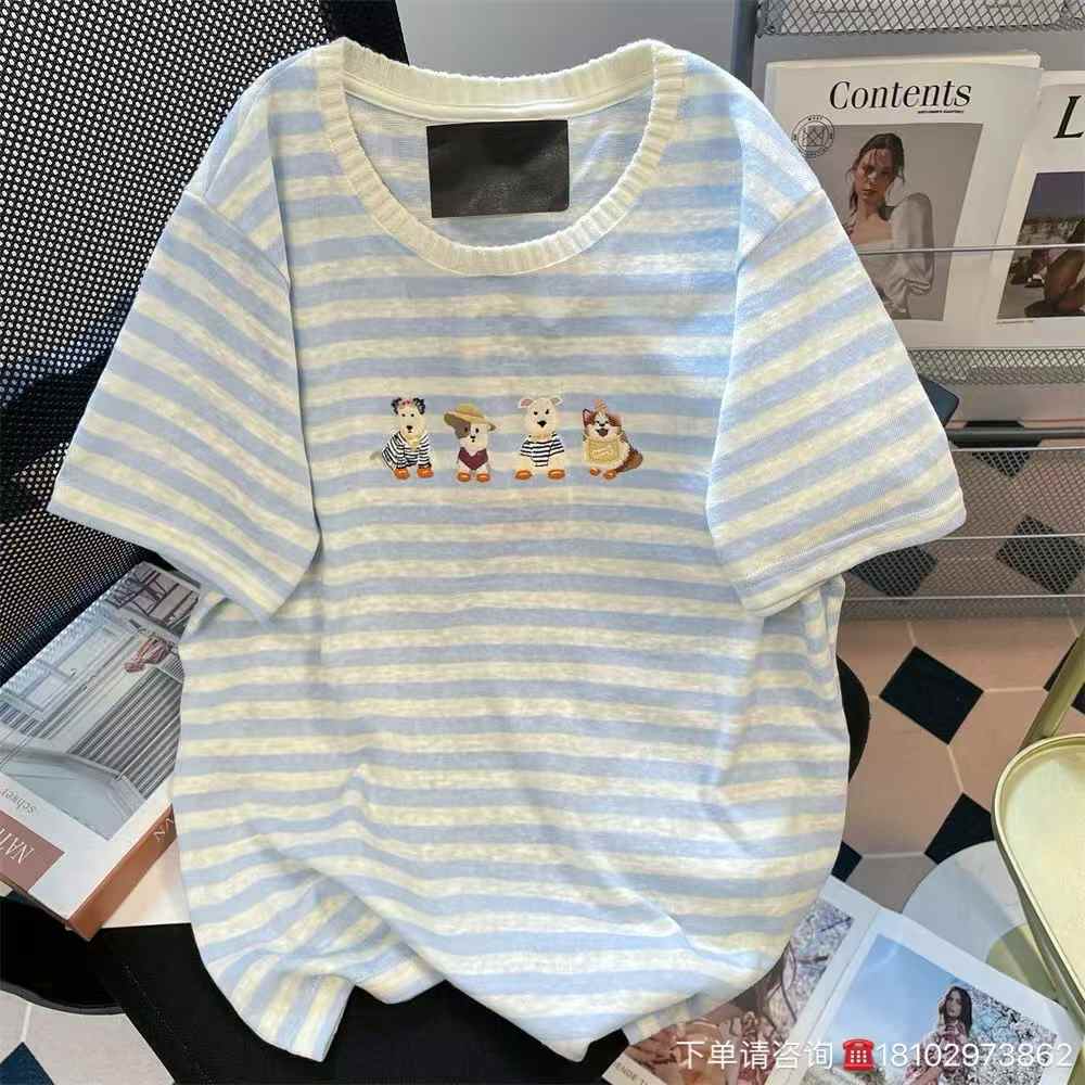 Women stripes T-shirts