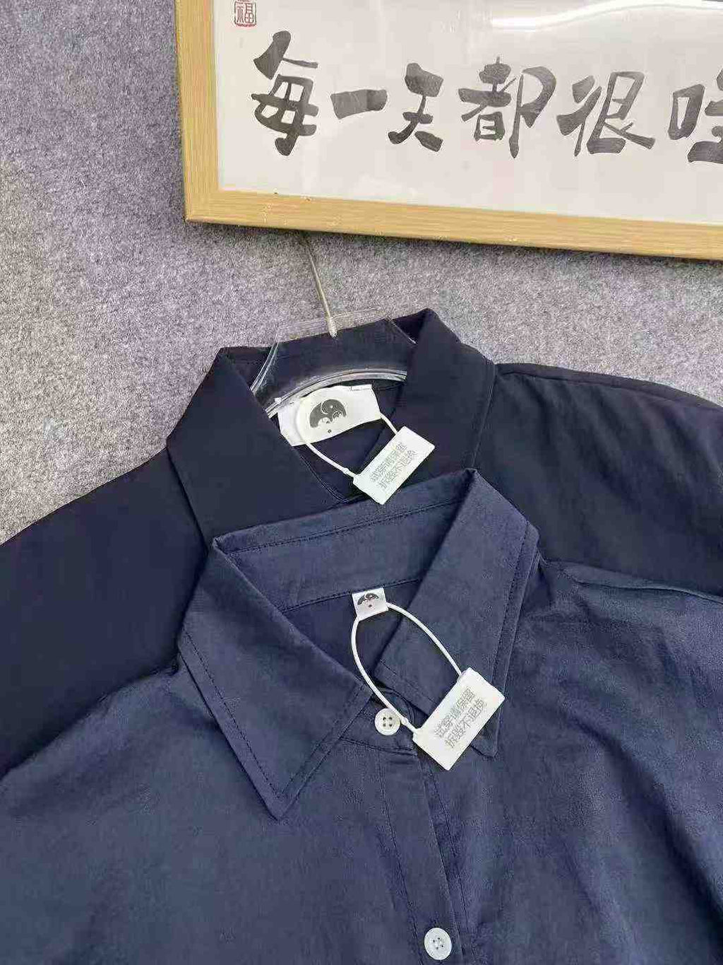 Women's loose-fitting reblousetro deep blue