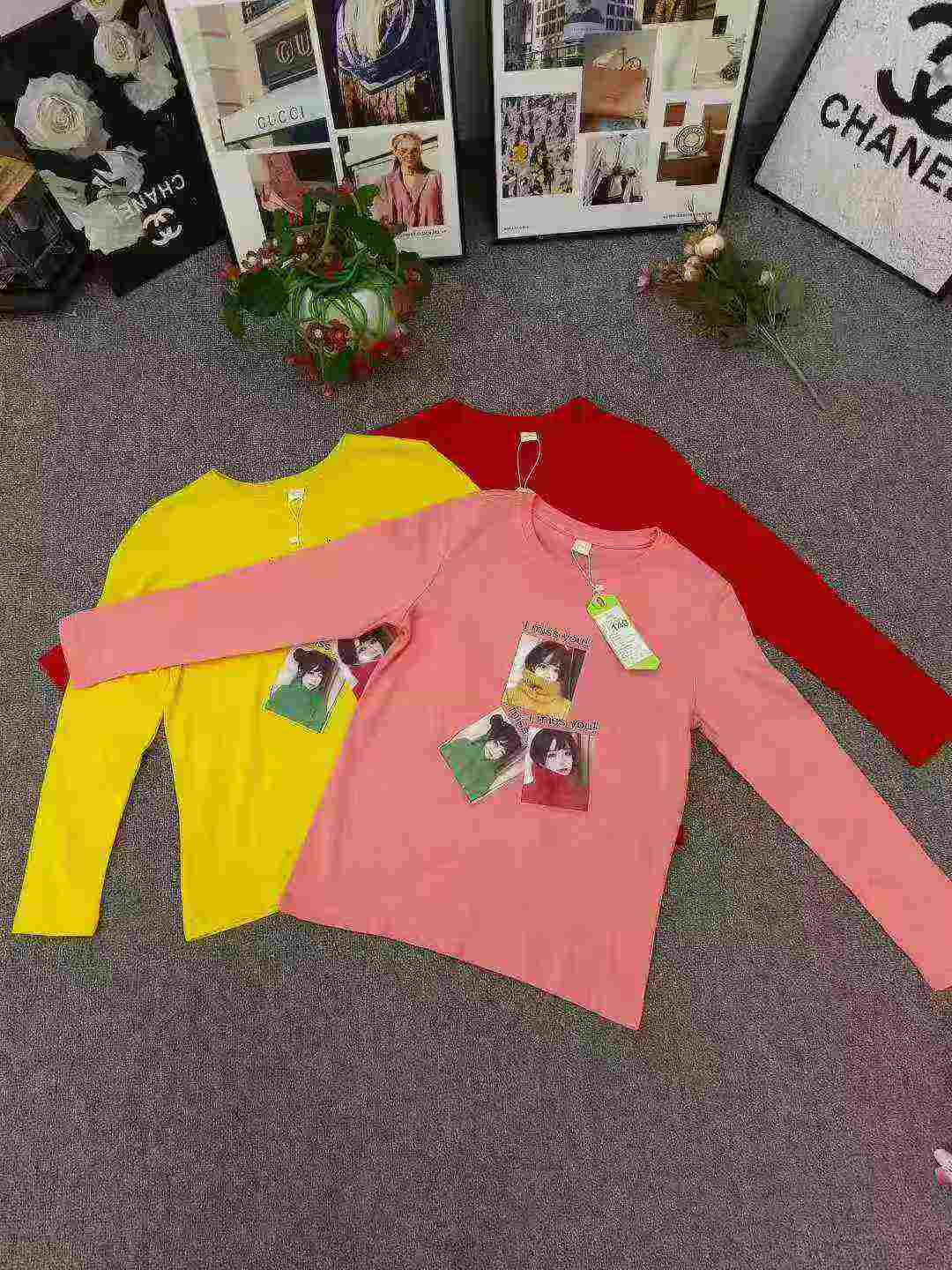 Women's long-sleeved printed blouse