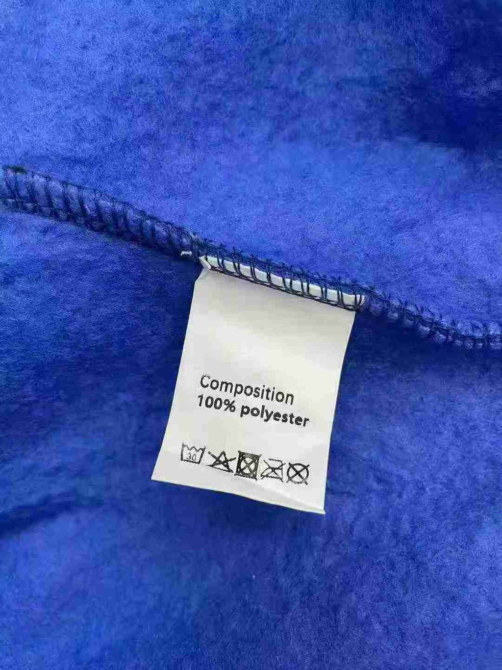 Women's Klein Blue Mid-Length Fleece Coat
