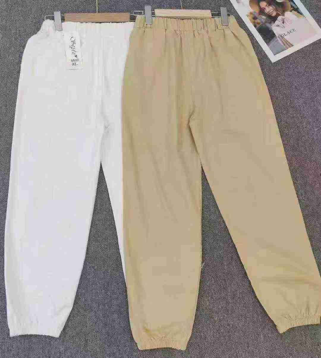 Women's washed cotton pants