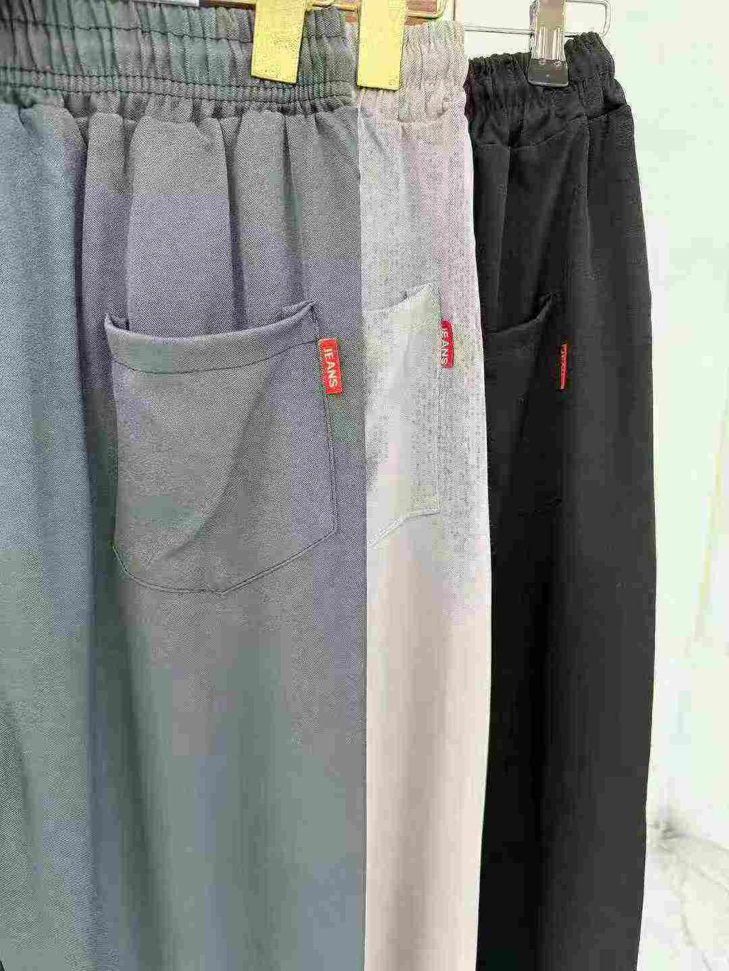 Men's elastic waist casual long pants