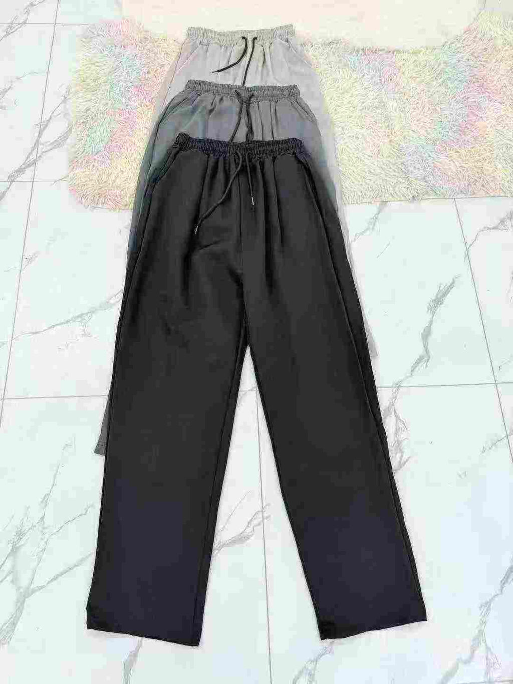 Men's elastic waist casual long pants