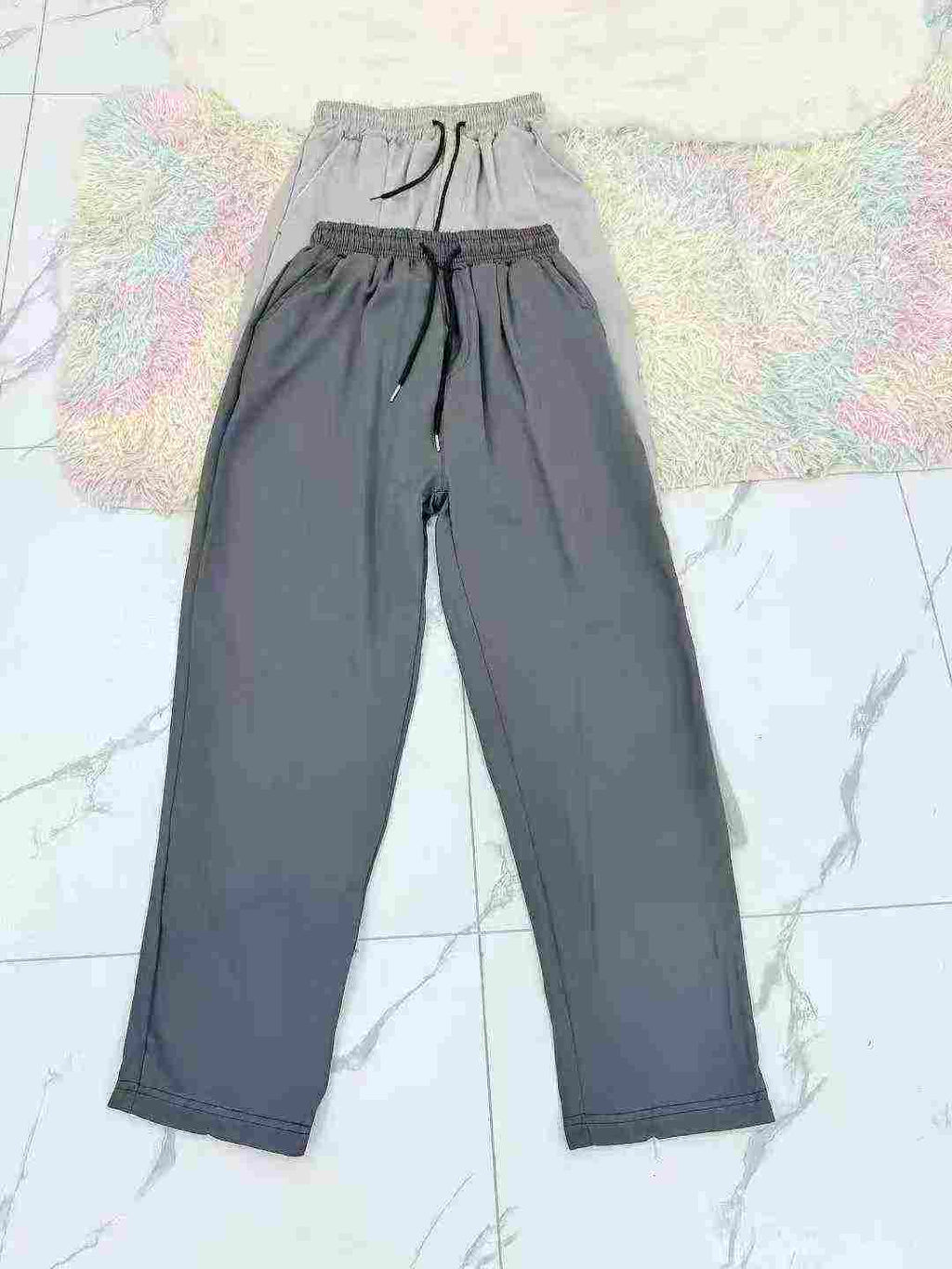 Men's elastic waist casual long pants
