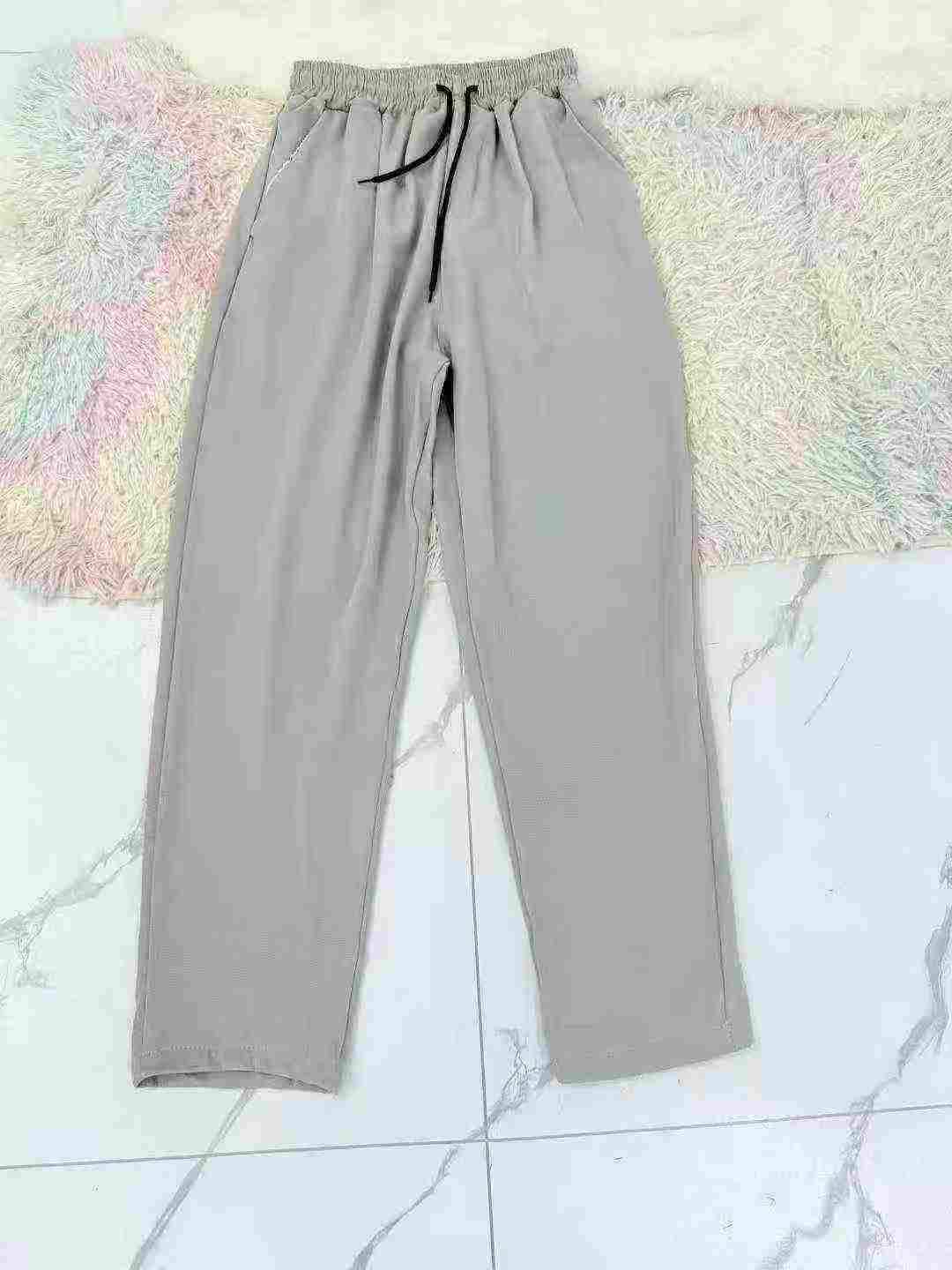 Men's elastic waist casual long pants