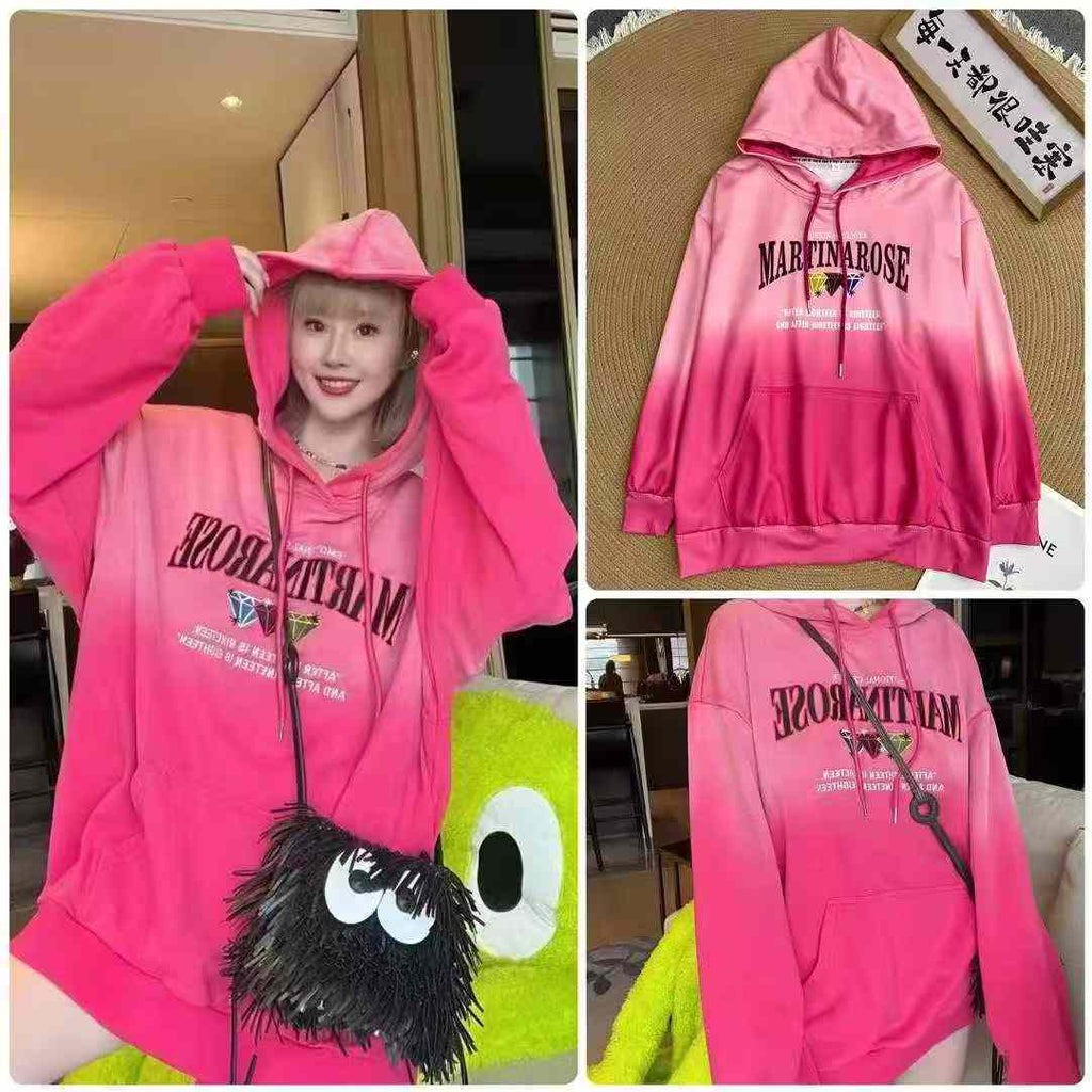 Women alphabet pattern hoodies