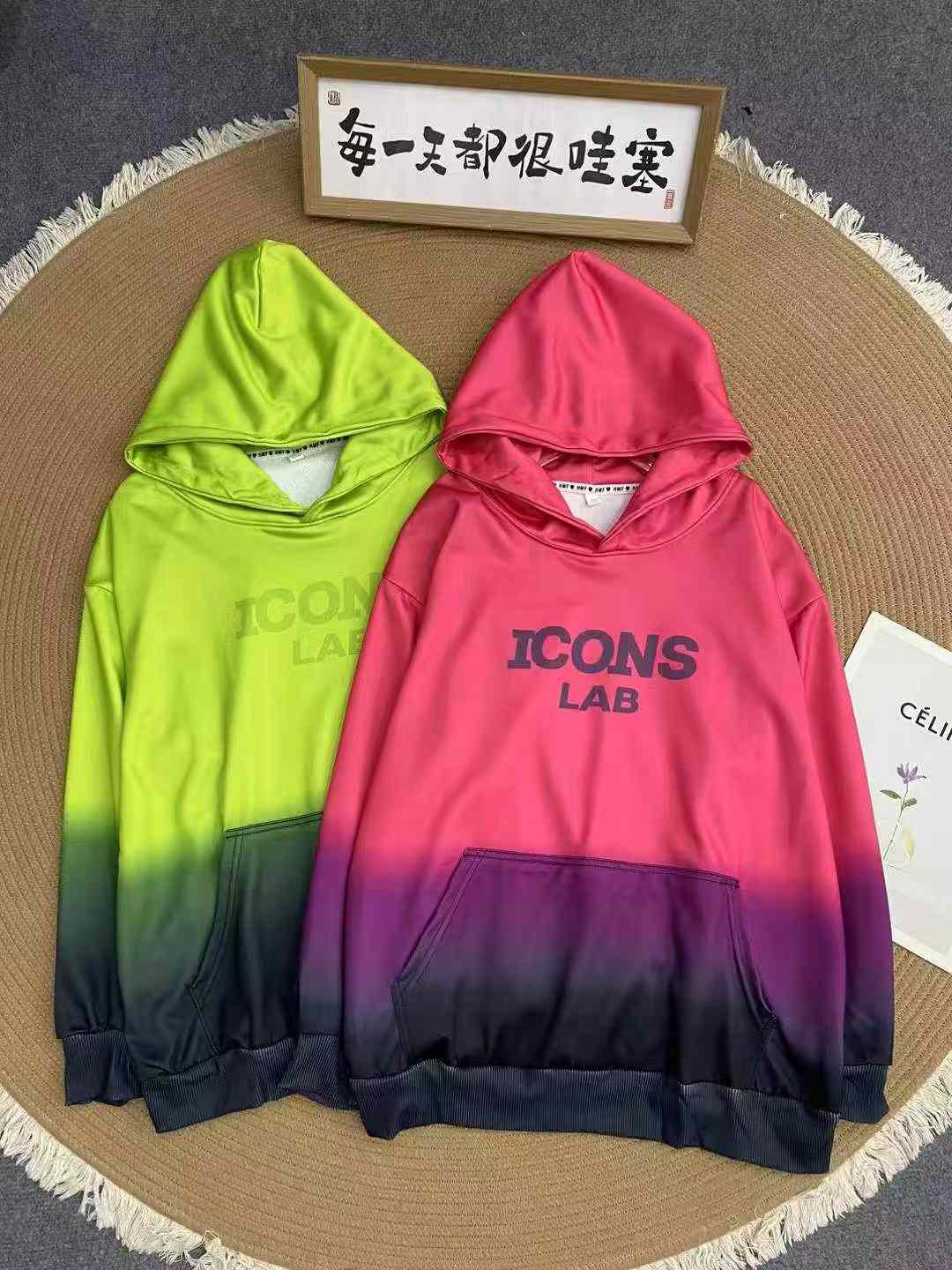 Women alphabet pattern hoodies