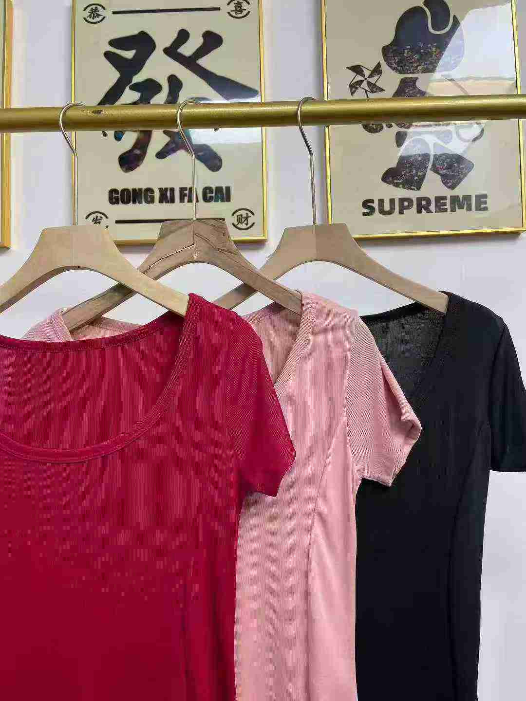 Women's French-style short petite round-neck fitted short-sleeved dress