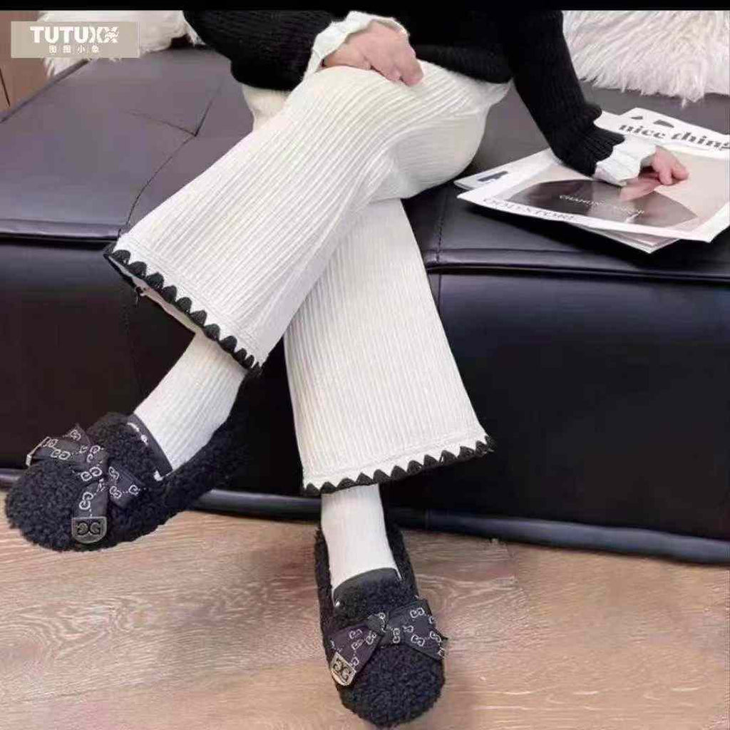 Kids chenier thickened pants