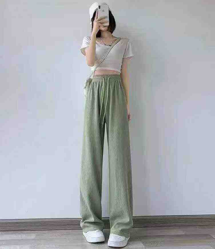 Women's textured casual pants