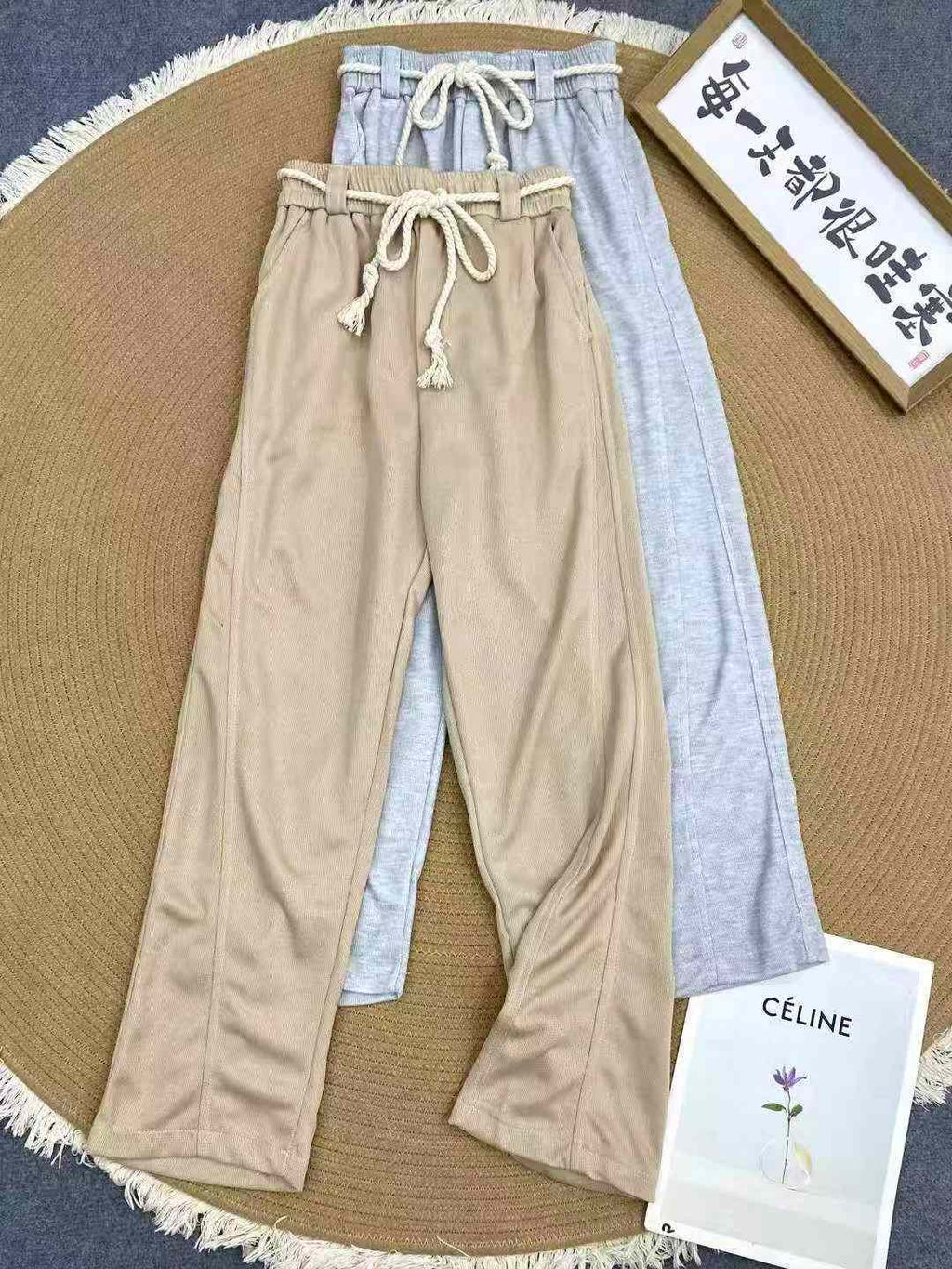 Women casual pure color pants