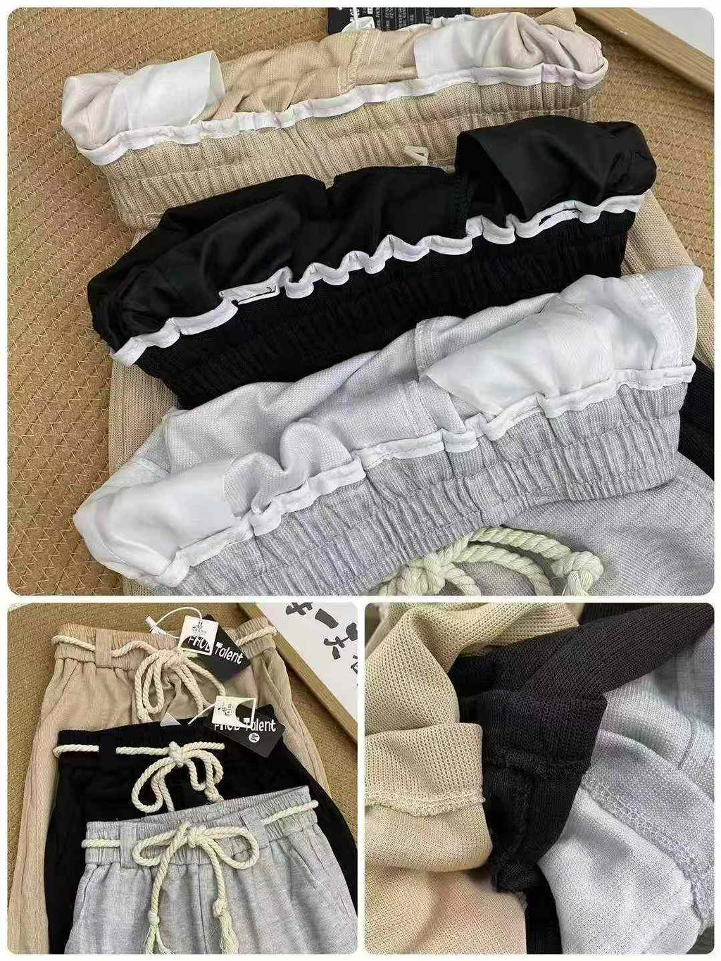 Women casual pure color pants