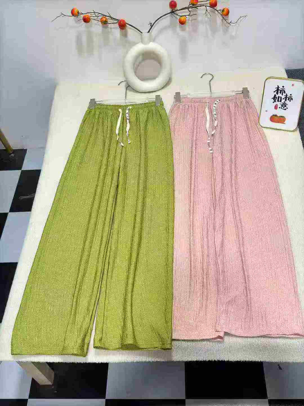 Women's French-style fashion versatile slimming high-waist pants