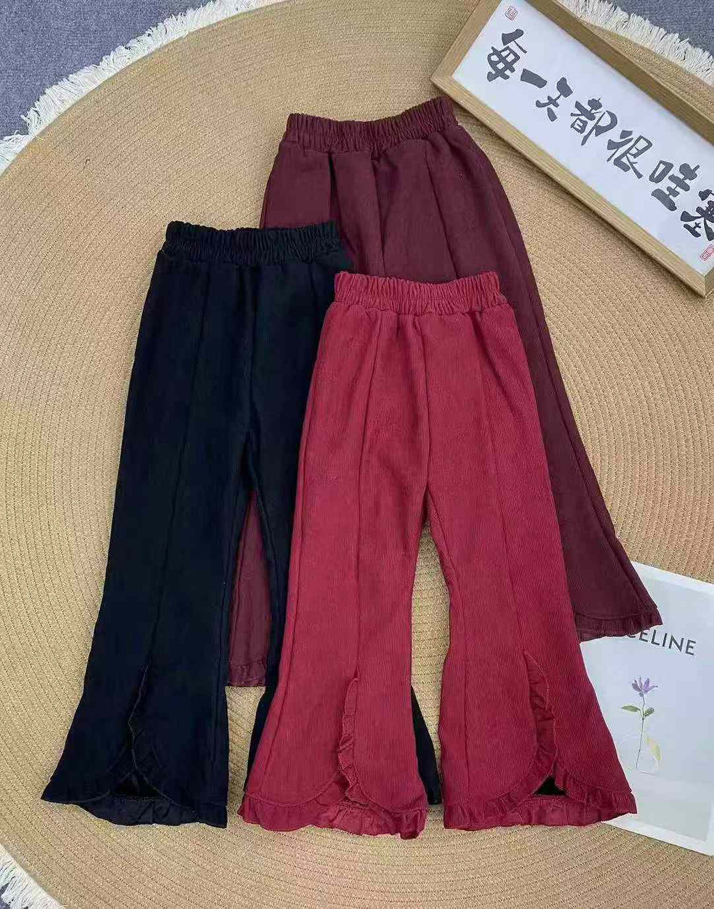 Kids winter flared pants