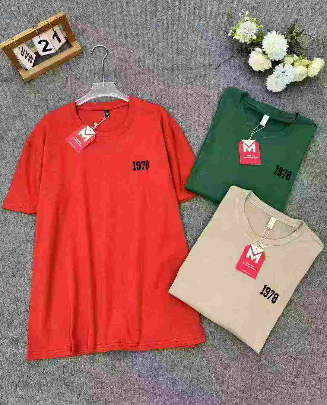 Men's Round-neck Embroidered T-Shirt