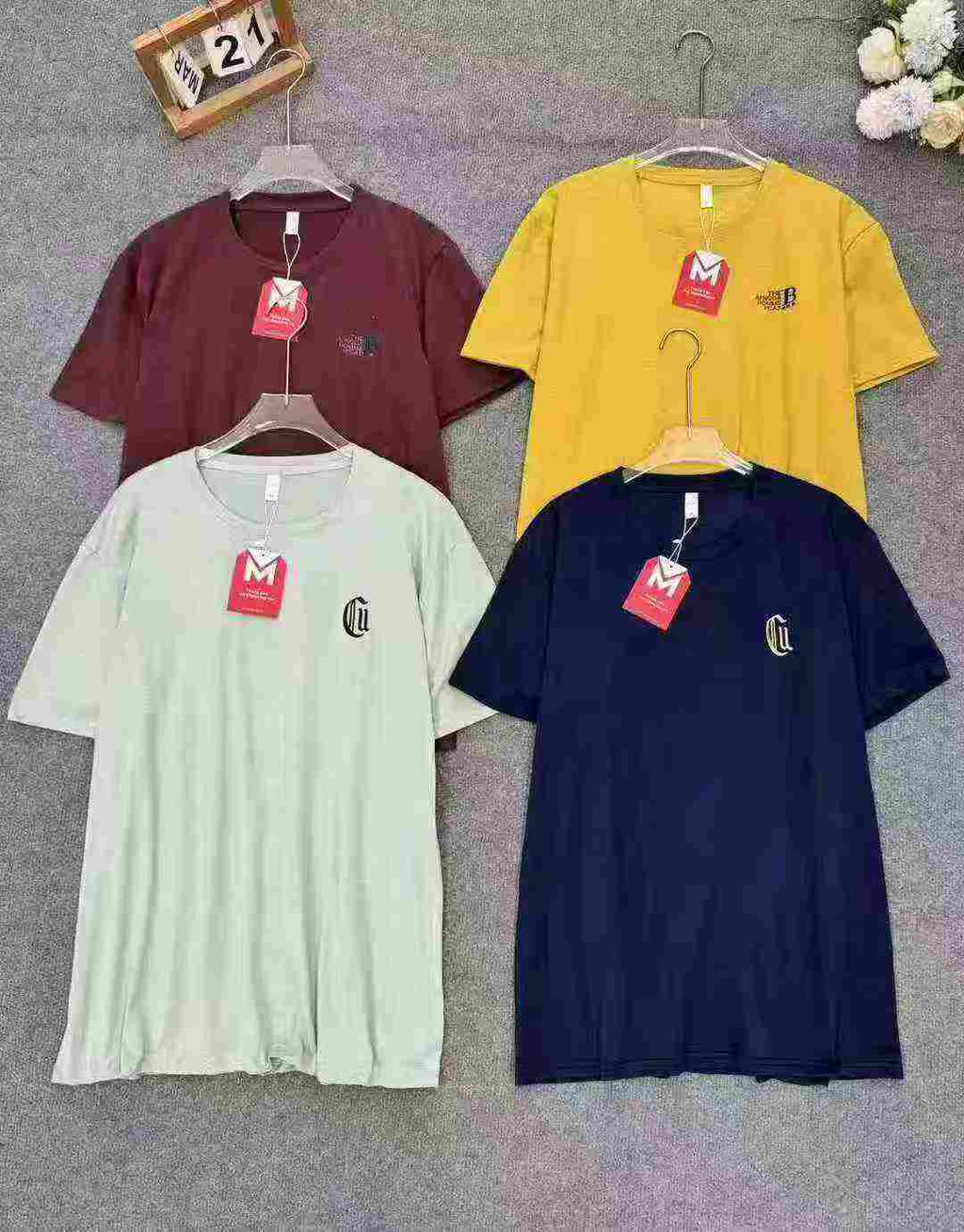 Men's Round-neck Embroidered T-Shirt