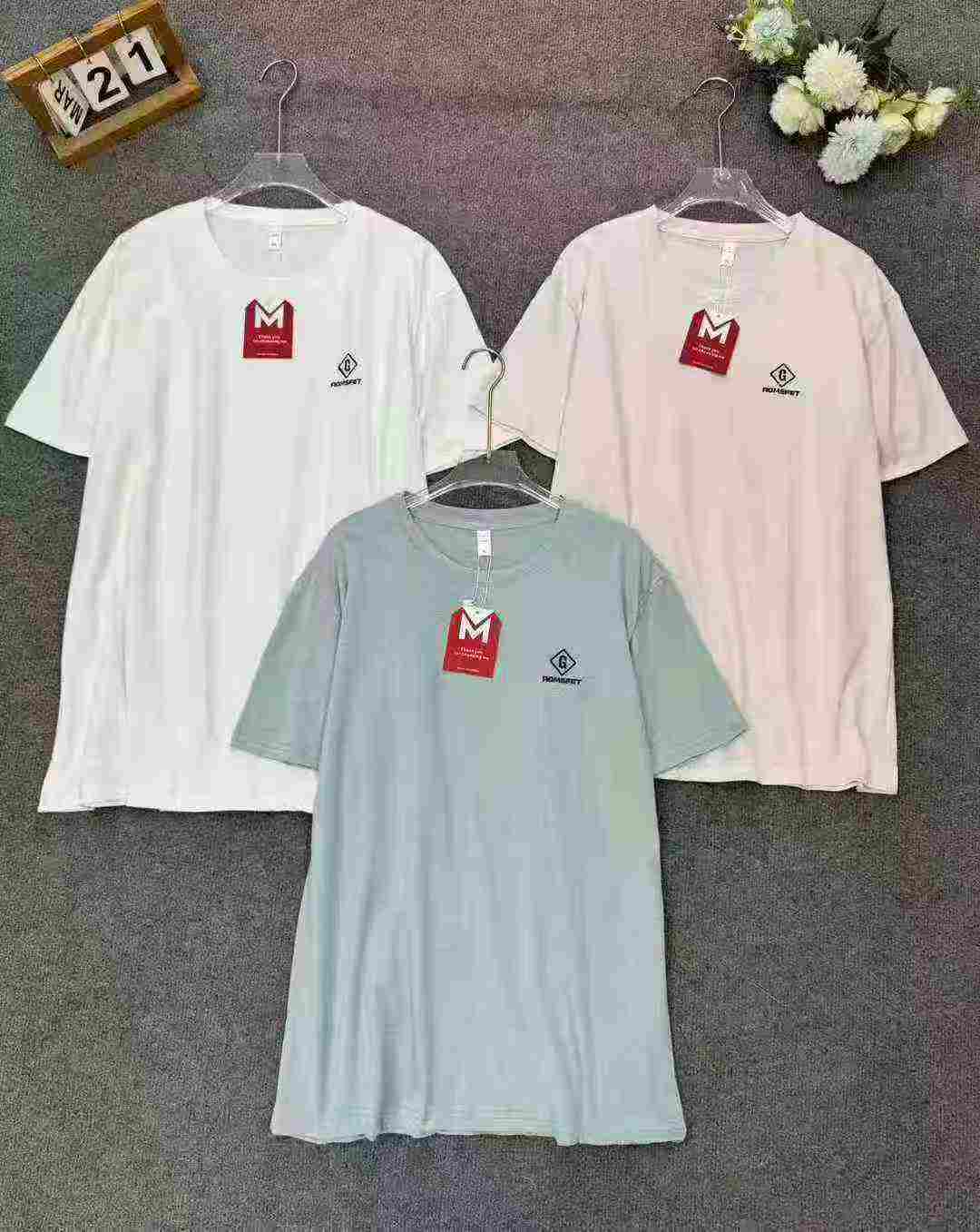 Men's Round-neck Embroidered T-Shirt