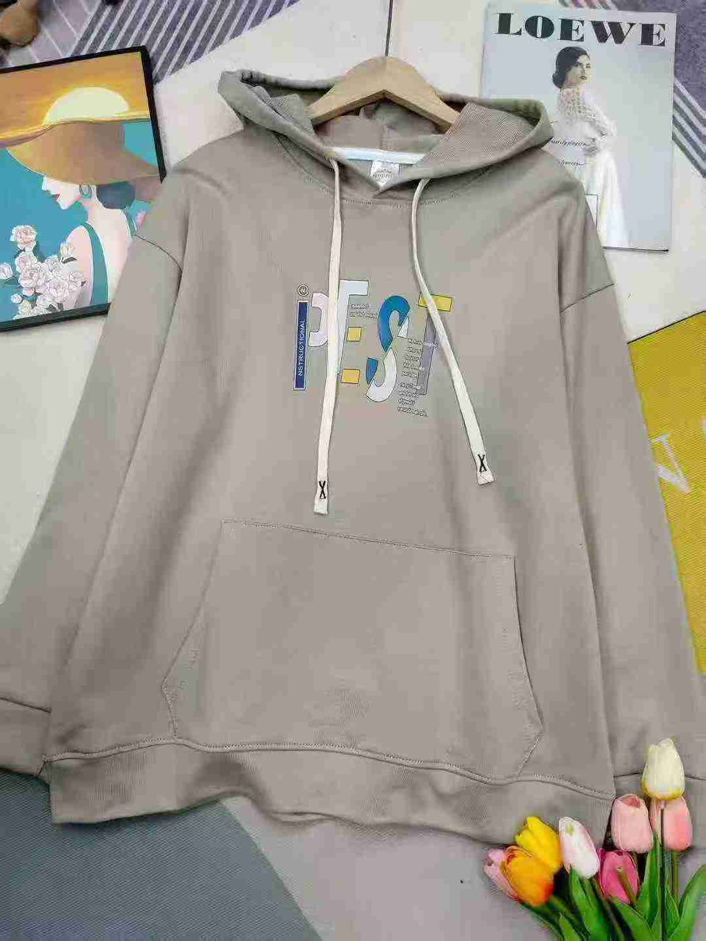 Men's and Women's Hooded Pullover Sweater