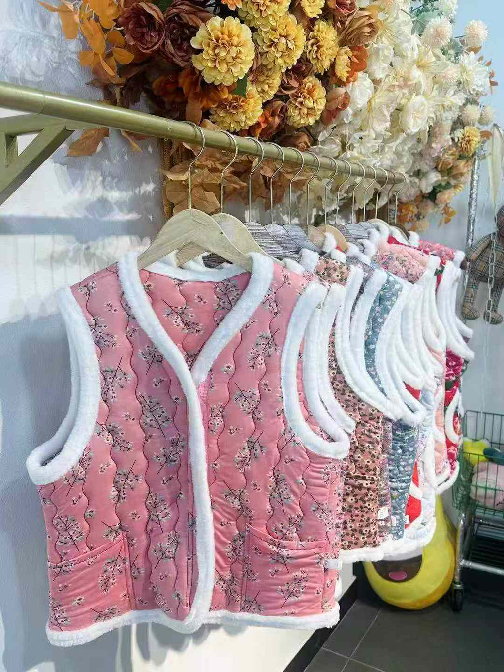 Women chinese-style cotton-padded vests