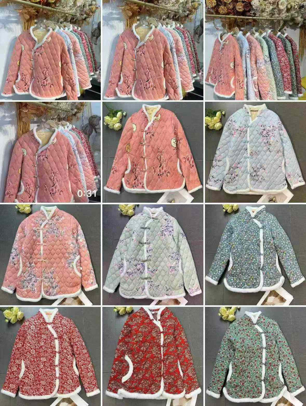 Women Chinese-style cotton-padded jackets