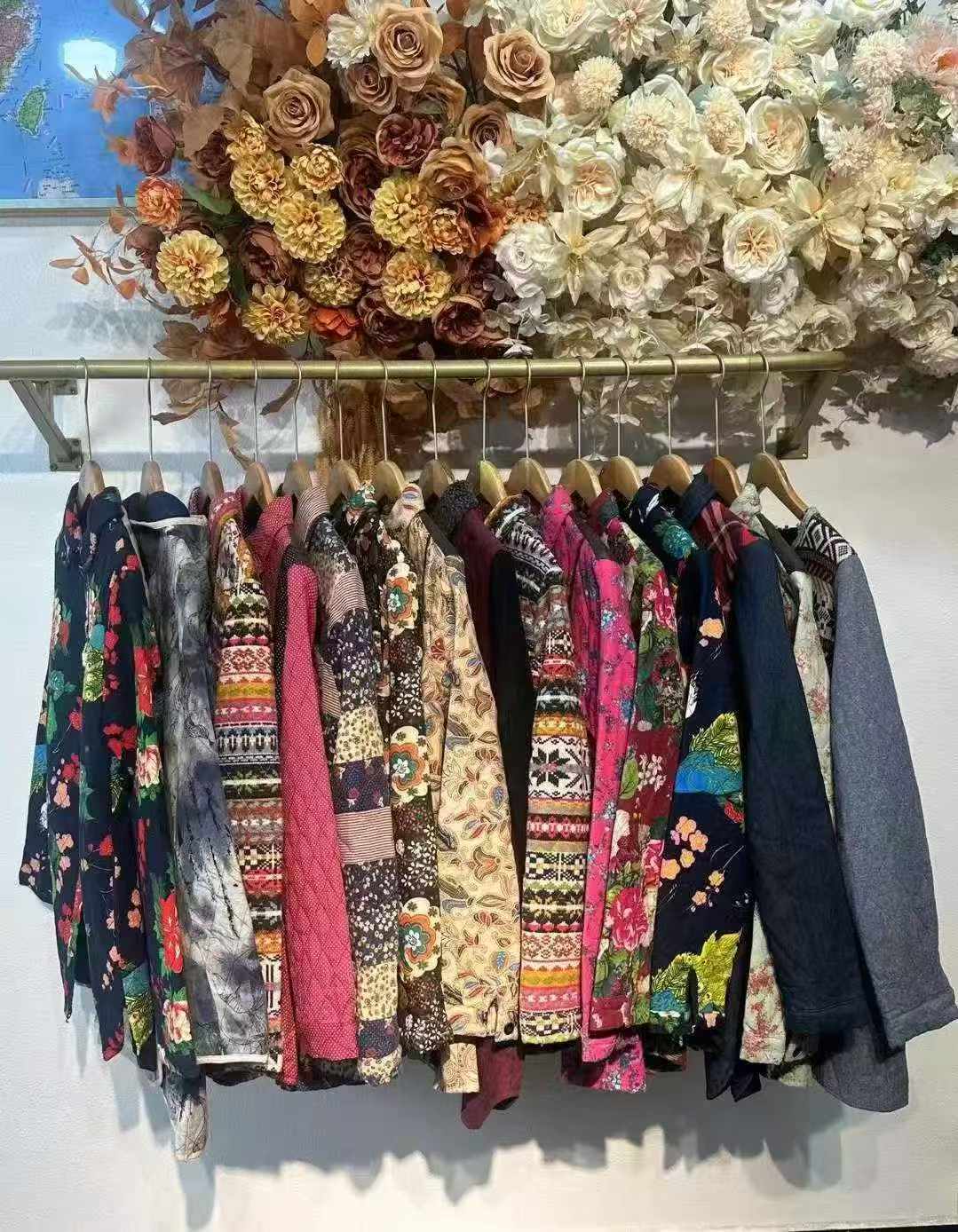 Women middle-aged cotton-padded jackets