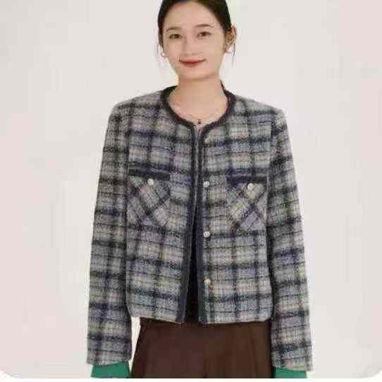 Women grid jackets
