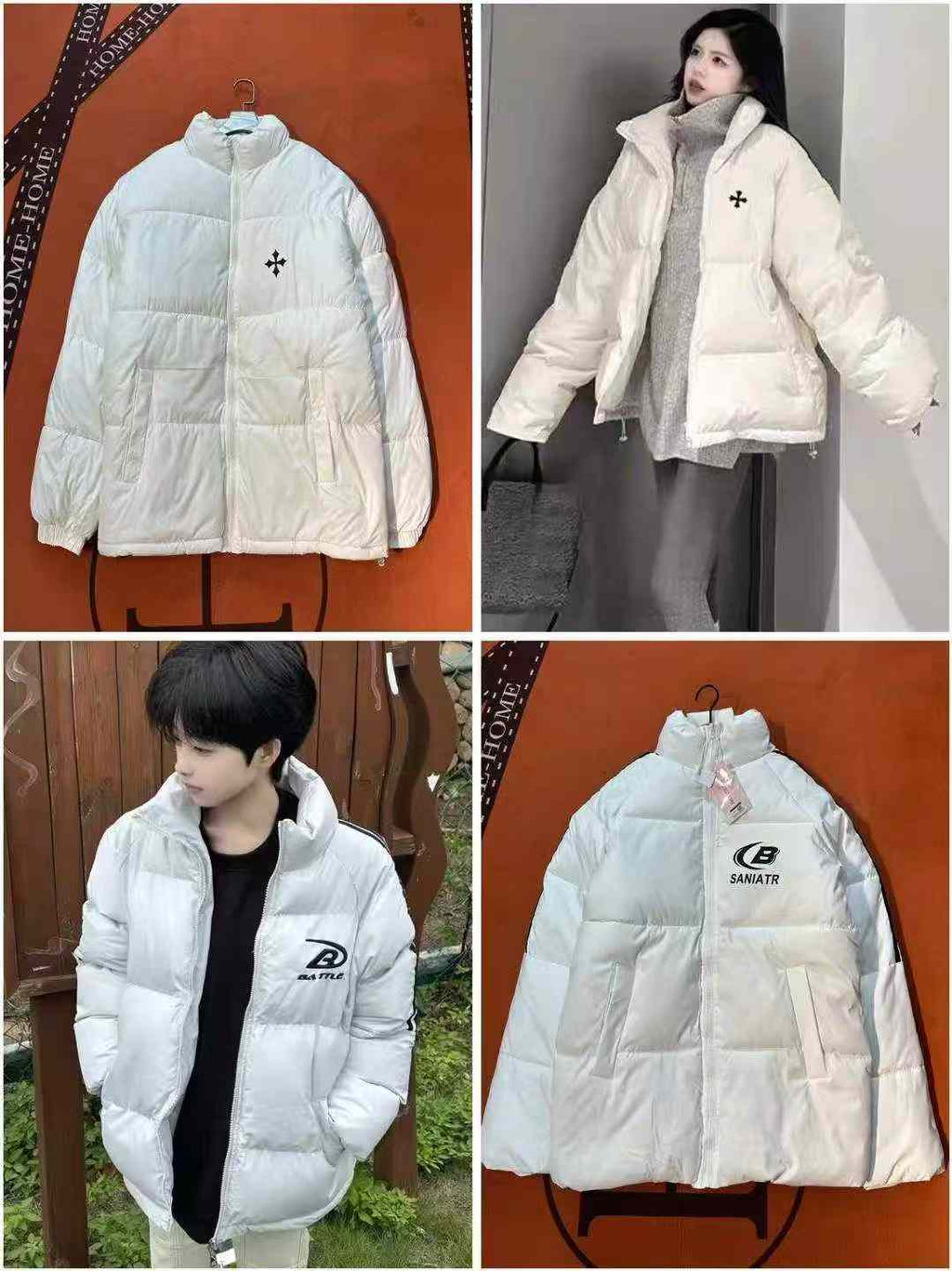 Men and Women puffer jackets