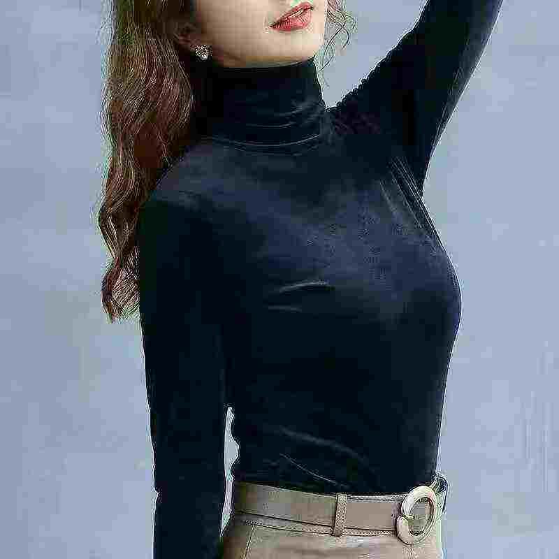 Women's thick fleece base layer shirt