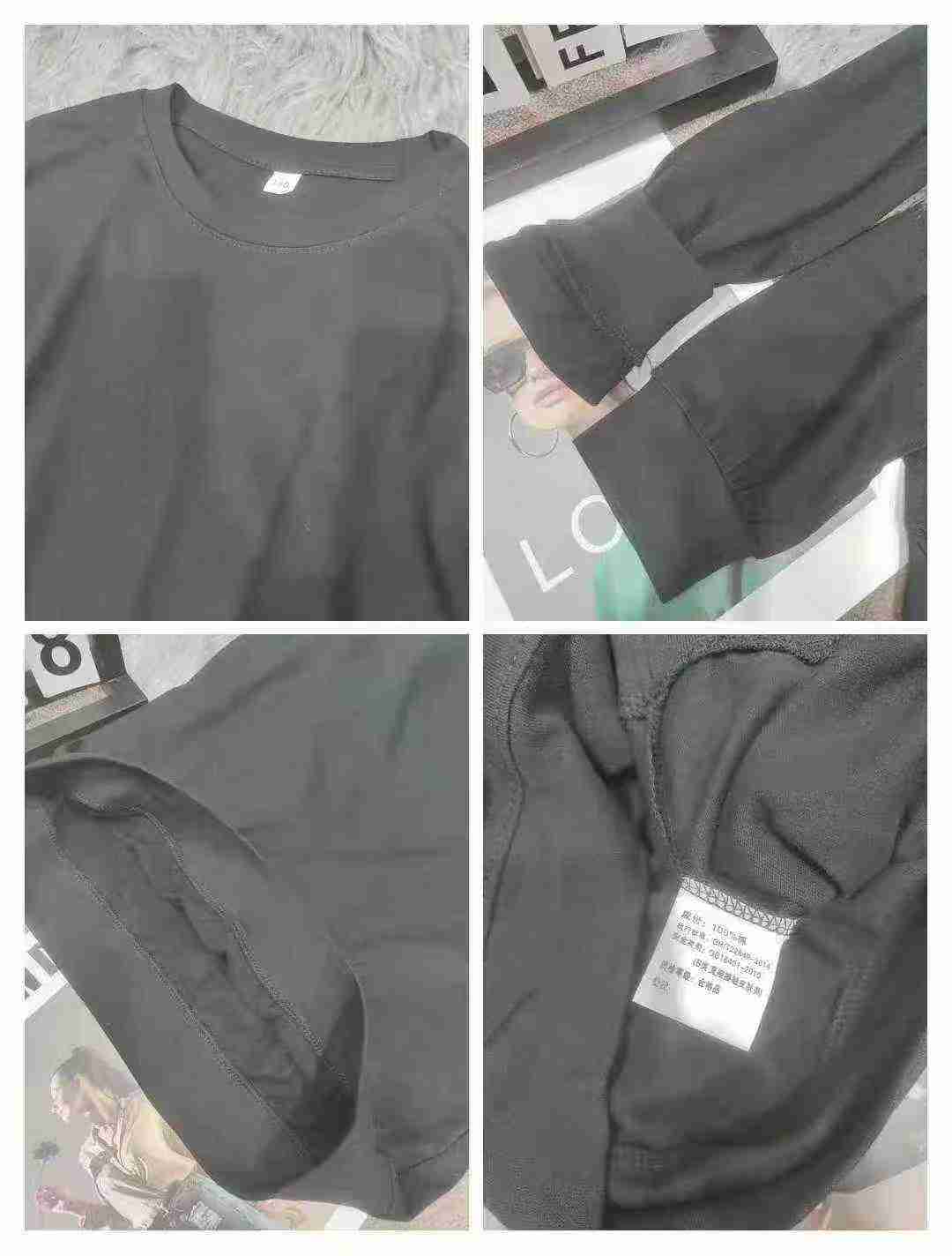 Kid's round-neck black hoodie