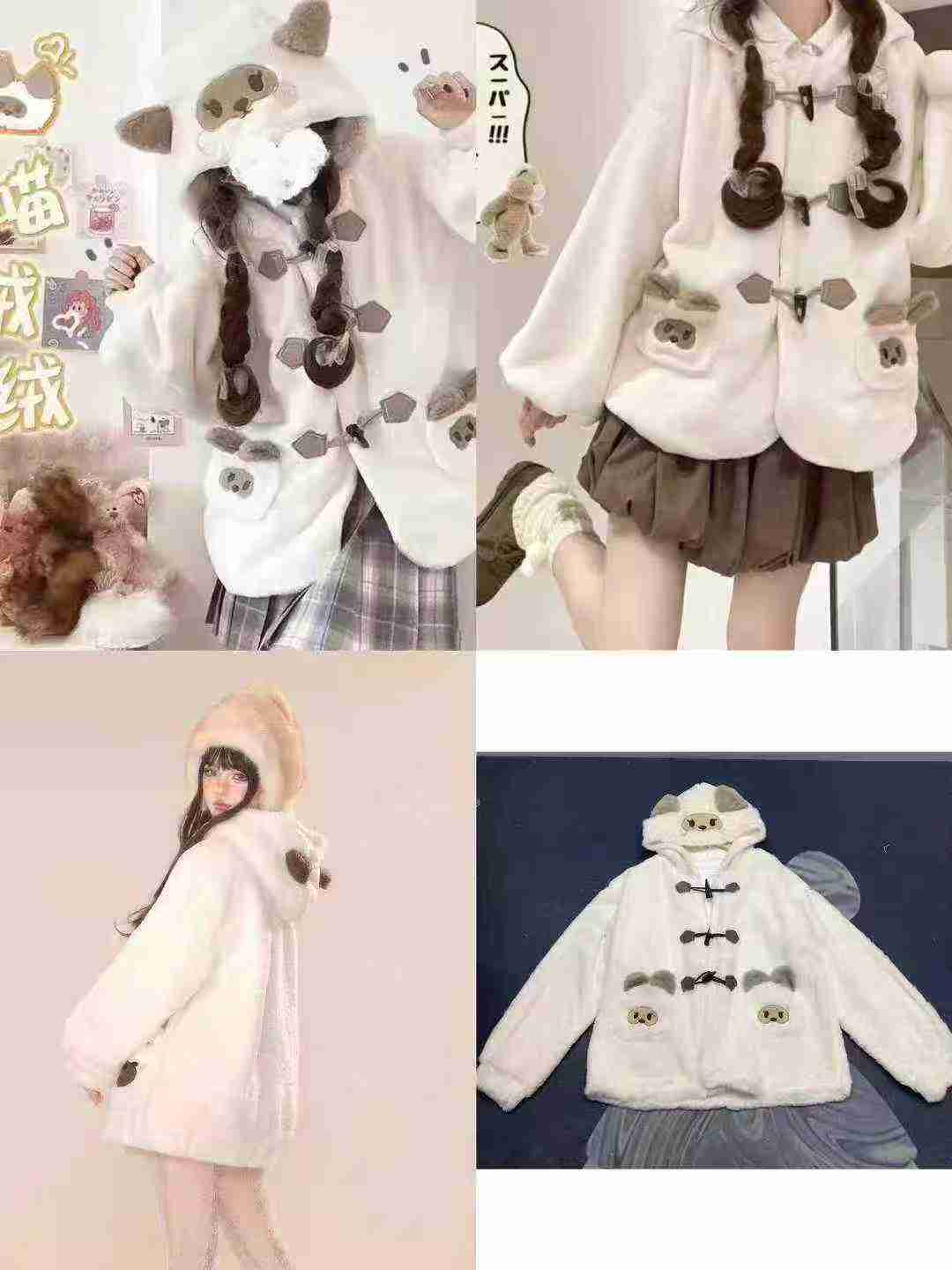 Women's thick fleece jacket with added padding