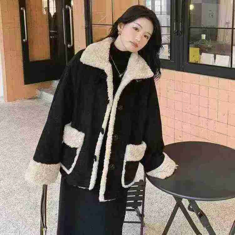 Women plush jackets