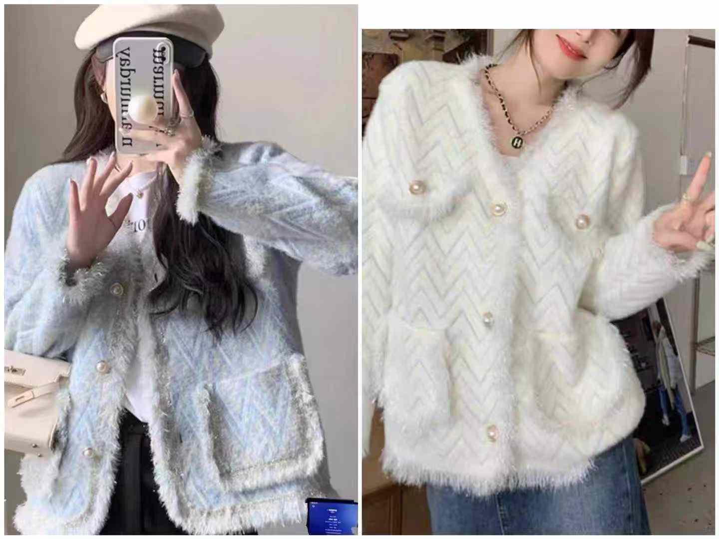 Women mink fur coats