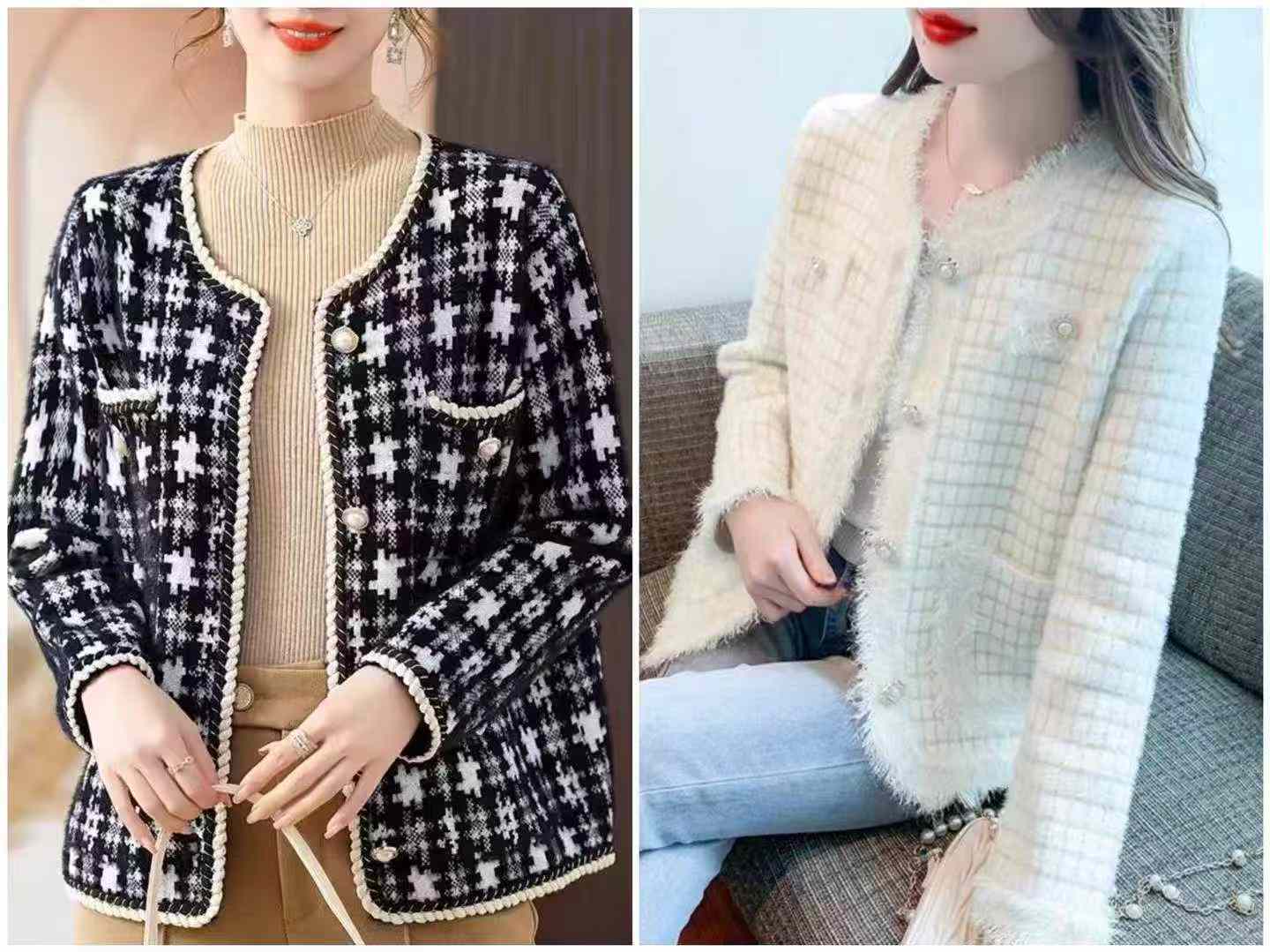 Women mink fur coats