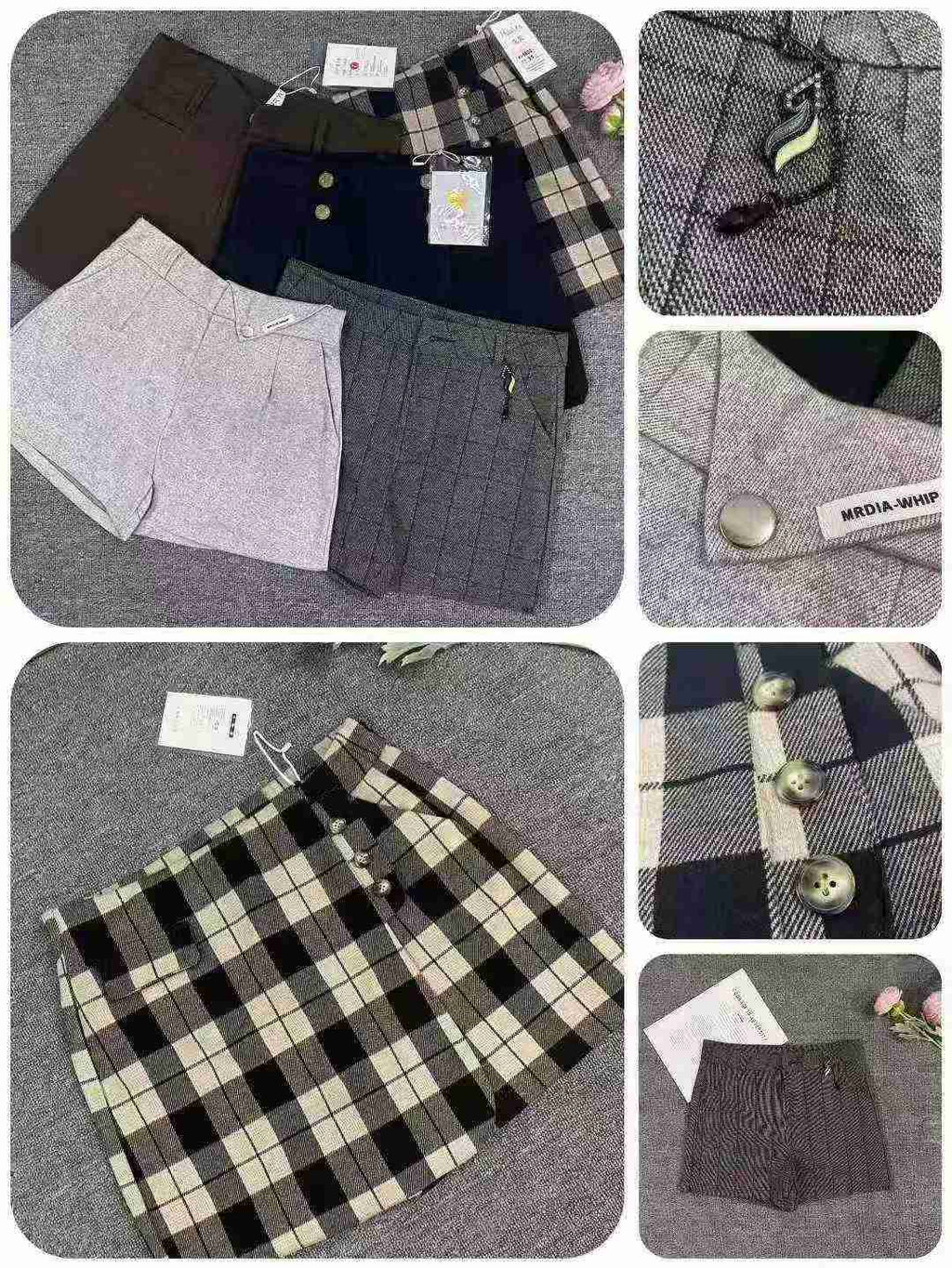 Women's woolen shorts